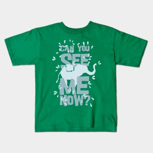 Elephant - Can you see me now ? Kids T-Shirt